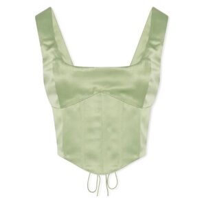 Guizio green corset top